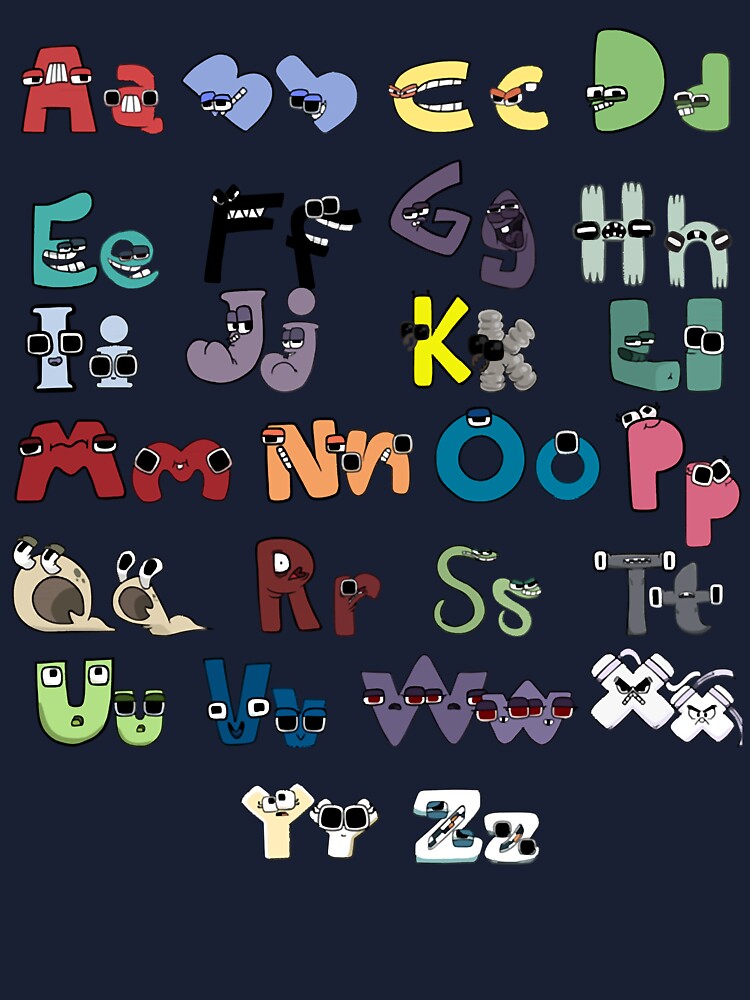 Abc Letter Alphabet Lore Unisex T-Shirt - Teeruto