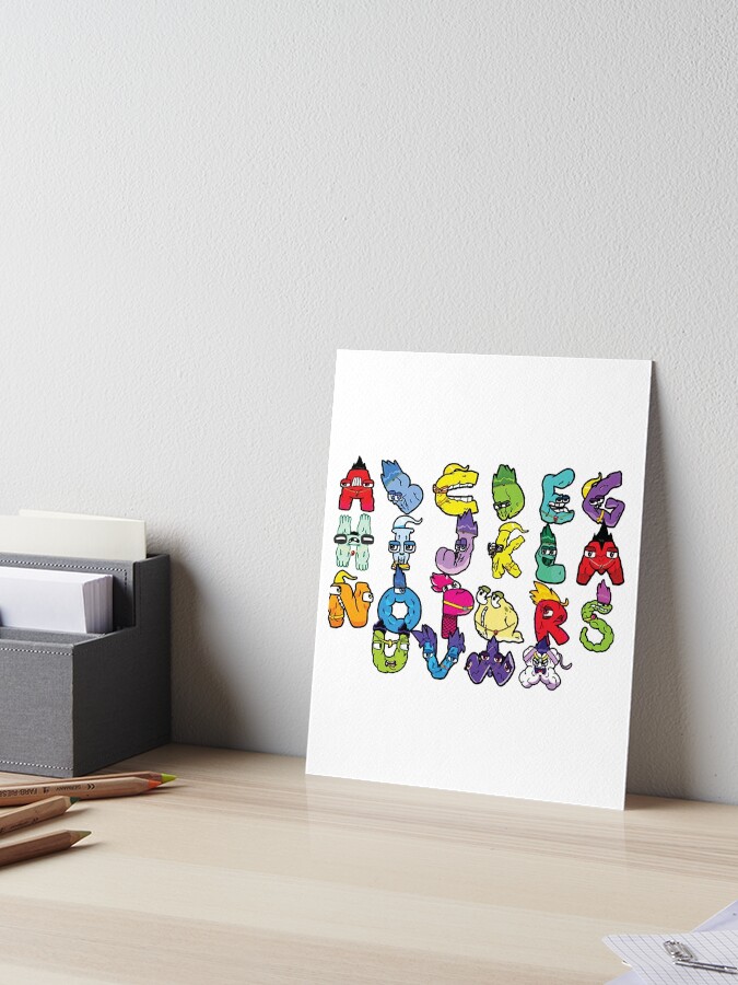 Alphabet Lore A Z Art Board Print for Sale by elnodi academy