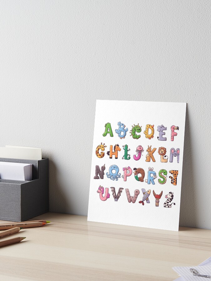 Alphabet Lore a to z Art Print for Sale by YupItsTrashe