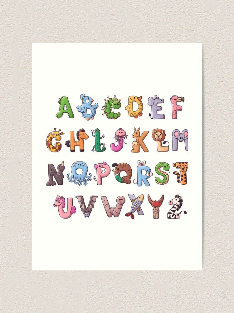 Alphabet Lore and number lore Art Print for Sale by YupItsTrashe