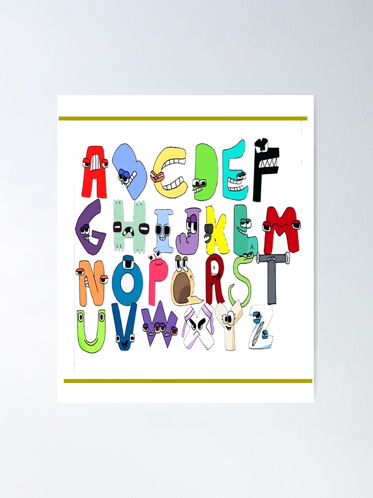 Funny Alphabet Lore Letter H - Alphabet Letters - Posters and Art Prints