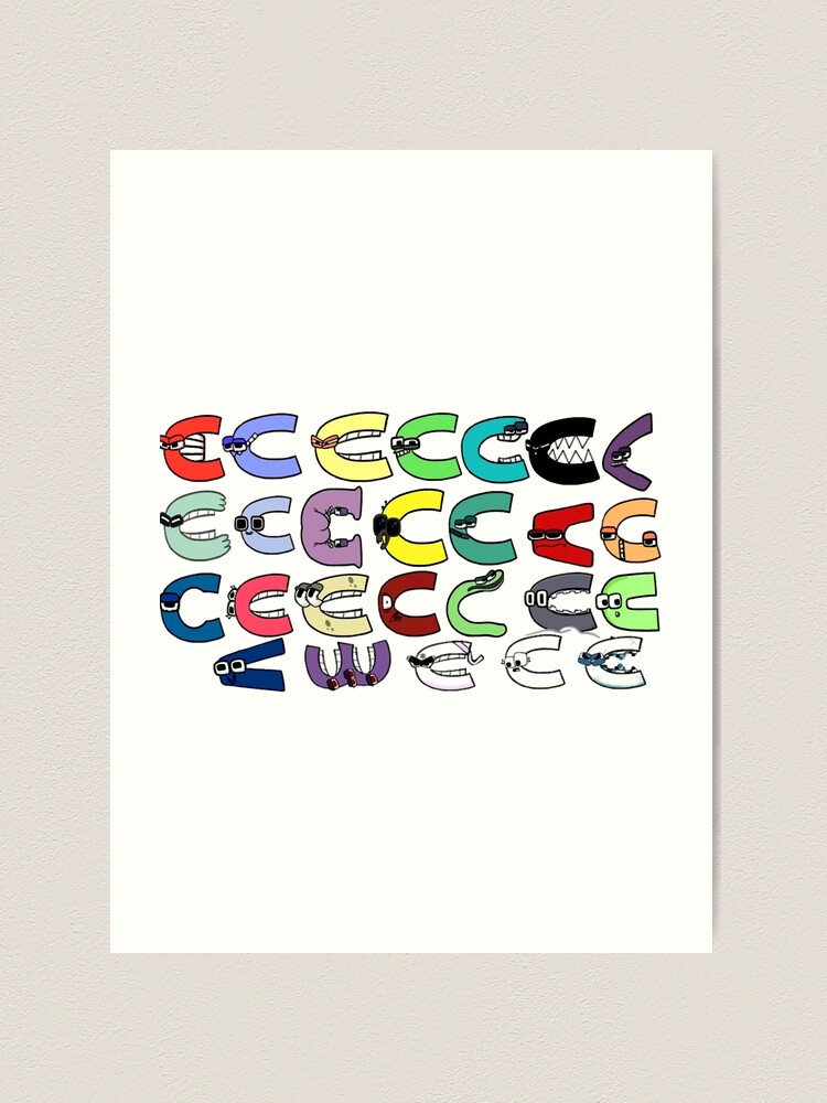 alphabet Lore but everyone is Q | Art Board Print