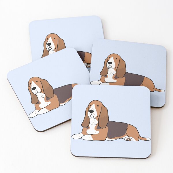 Item preview, basset hound cute illustration  designed and sold by Yarafantasyart.