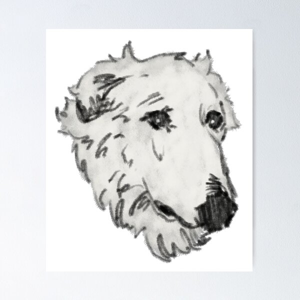 Aperçu de l'œuvre Sad Borzoi Boi créée et vendue par Nevermind-artss.