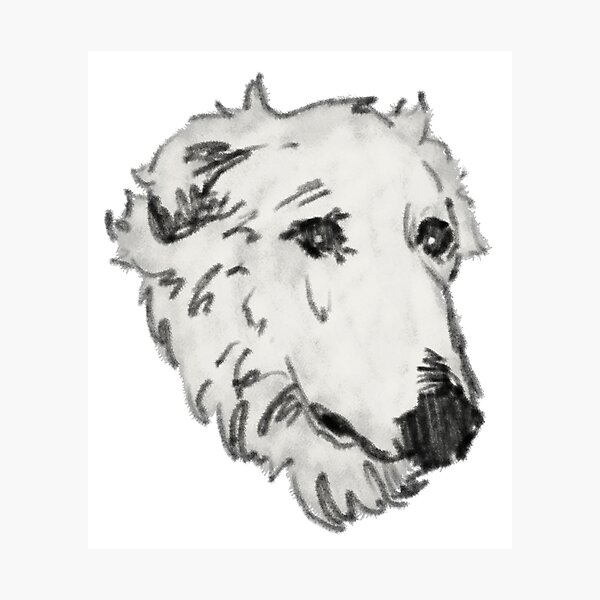 Aperçu de l'œuvre Sad Borzoi Boi créée et vendue par Nevermind-artss.
