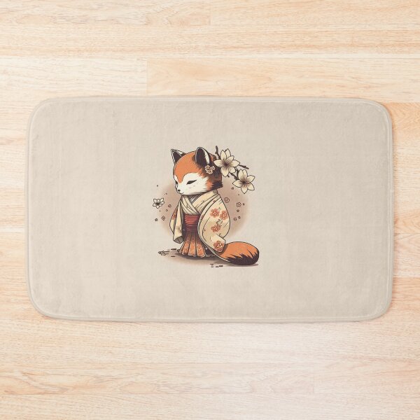 Item preview, Retro Cute Japanese Fox designed and sold by Evening Twilight.