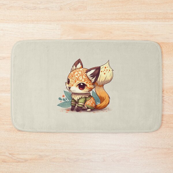 Item preview, Retro Cute Japanese Fox designed and sold by Evening Twilight.