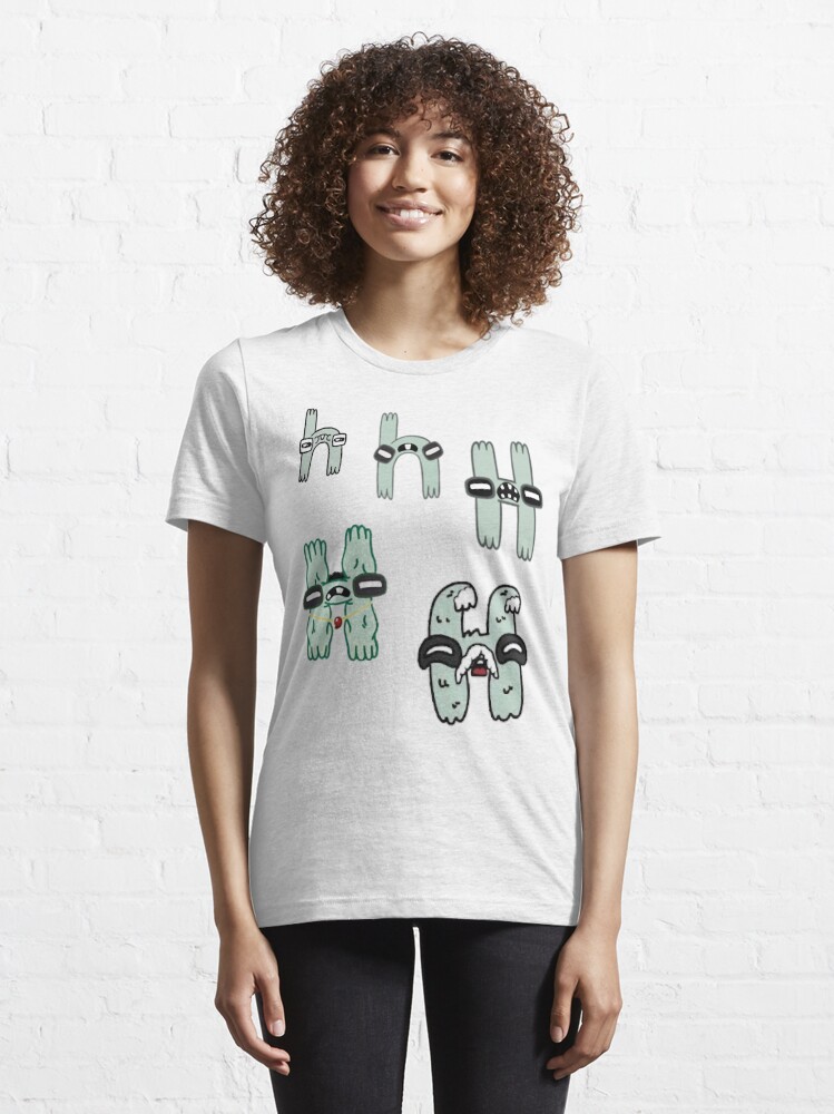Alphabet Lore H Hannah T-Shirt, Children Costume Shirts, Kids