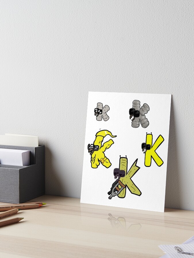 Alphabet Lore k Active Art Print for Sale by YupItsTrashe