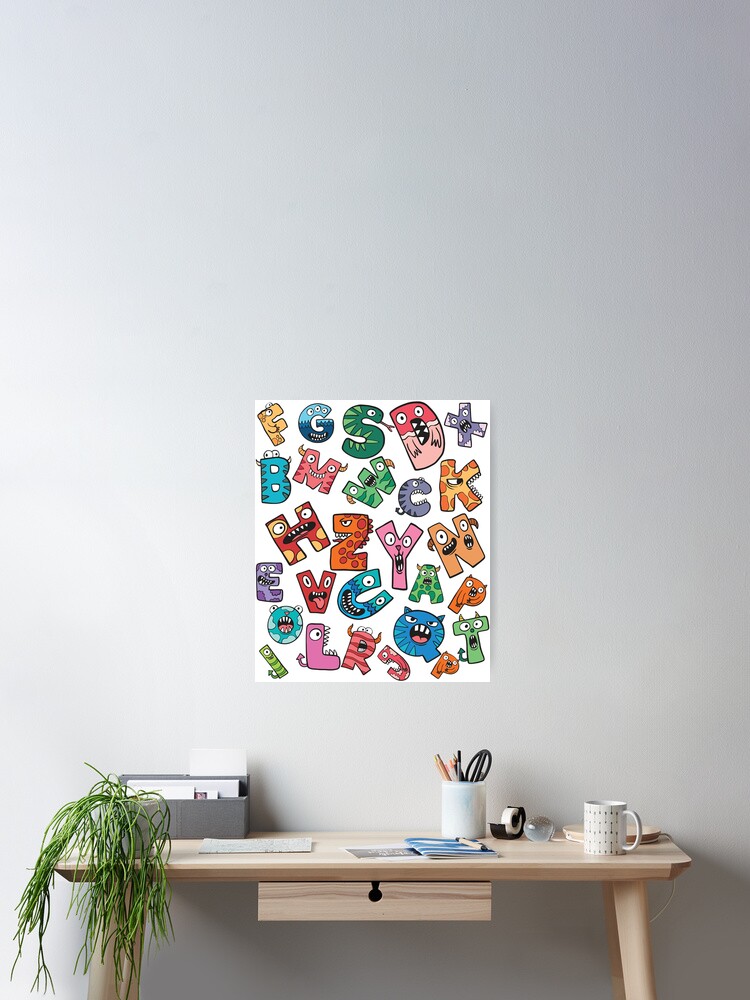 Alphabet Lore a to z Art Board Print for Sale by YupItsTrashe