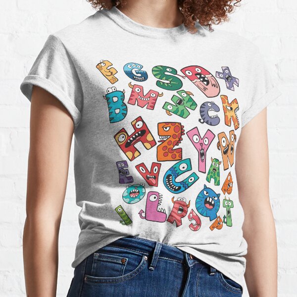 Alphabet Lore A-Z I Love You Letter For Kids Boys And Girls Unisex T-Shirt
