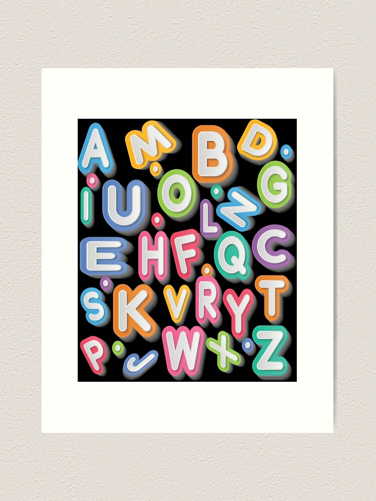 Funny Alphabet Lore Letter D - Alphabet Letters - Posters and Art Prints