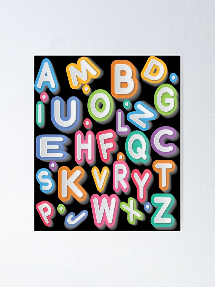 Funny Alphabet Lore Letter H - Alphabet Letters - Posters and Art Prints