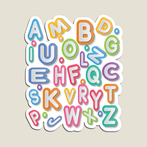 Alphabet lore Arabic Long Magnet for Sale by YupItsTrashe