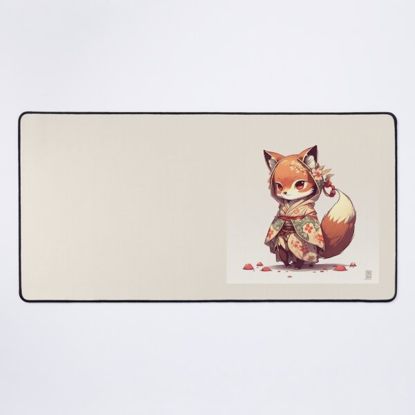 Item preview, Retro Cute Japanese Fox designed and sold by Evening Twilight.