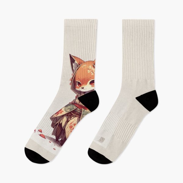 Item preview, Retro Cute Japanese Fox designed and sold by Evening Twilight.