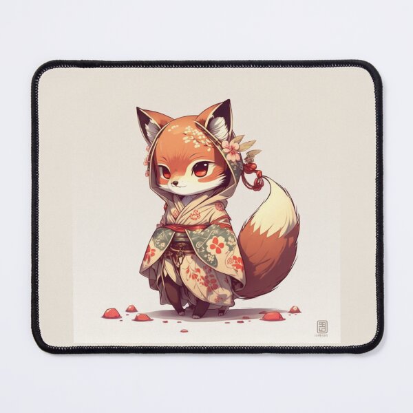 Item preview, Retro Cute Japanese Fox designed and sold by Evening Twilight.