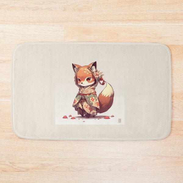 Item preview, Retro Cute Japanese Fox designed and sold by Evening Twilight.