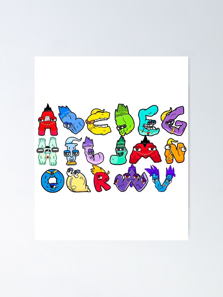 Alphabet Lore - Letters A-Z Art Print for Sale by YupItsTrashe