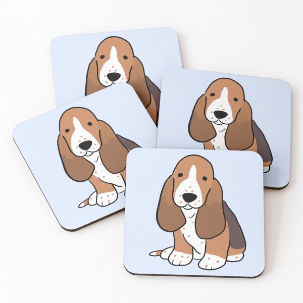 Item preview, basset hound cute illustration  designed and sold by Yarafantasyart.