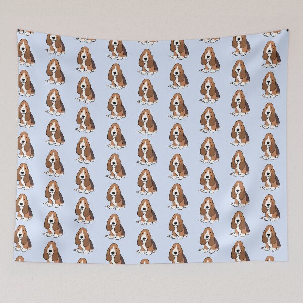 Item preview, basset hound cute illustration  designed and sold by Yarafantasyart.