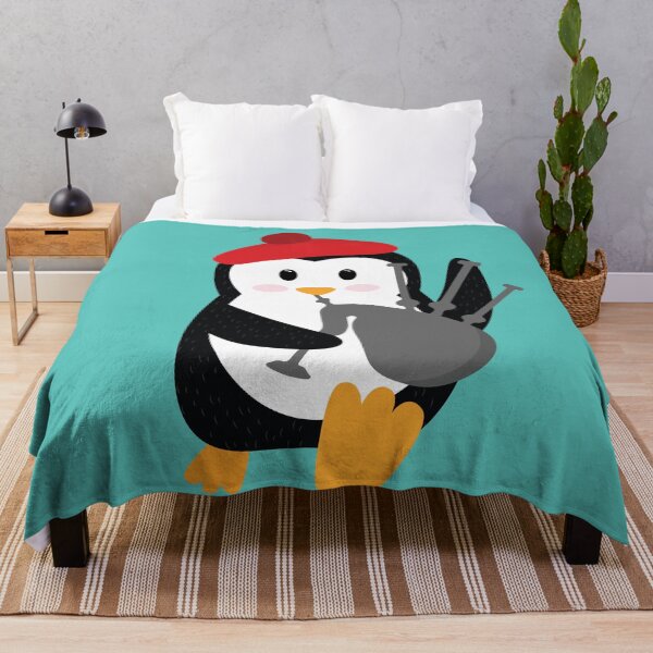 Item preview, Penguin the Scottish Bagpipes Player National Tartan Day designed and sold by thewishdesigns.