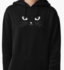 Cute Black Cat Pullover Hoodie