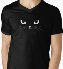 Cute Black Cat Men's V-Neck T-Shirt