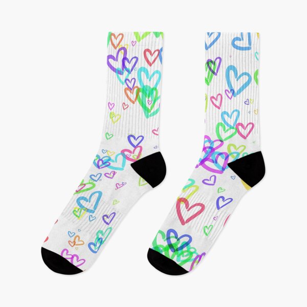 Item preview, Rainbow Hearts designed and sold by FinapplePudding.