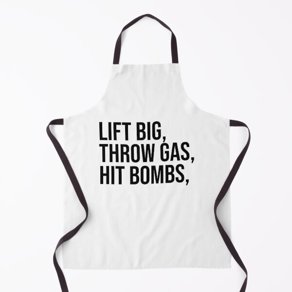 Item preview, Lift Big Throw Gas Hit Bombs - Funny Gym Meme designed and sold by OUSSART ⭐⭐⭐⭐⭐.