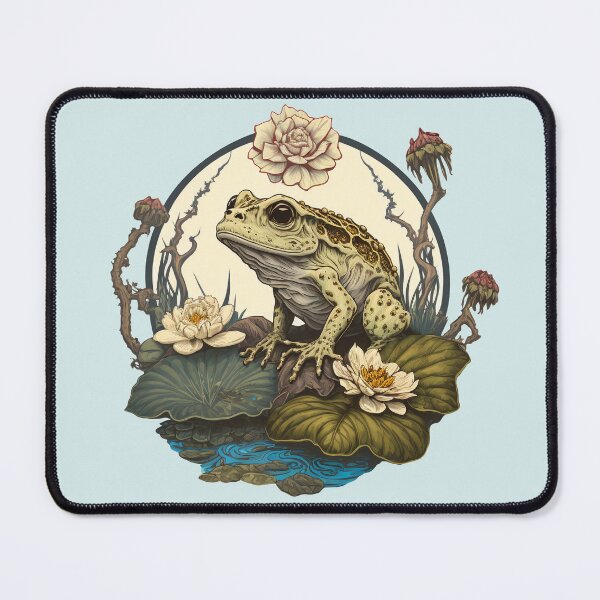 Item preview, frog in flowers designed and sold by noirshop.