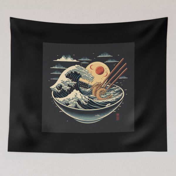 Item preview, The Great Ramen off Kanagawa designed and sold by Mohamedprf.