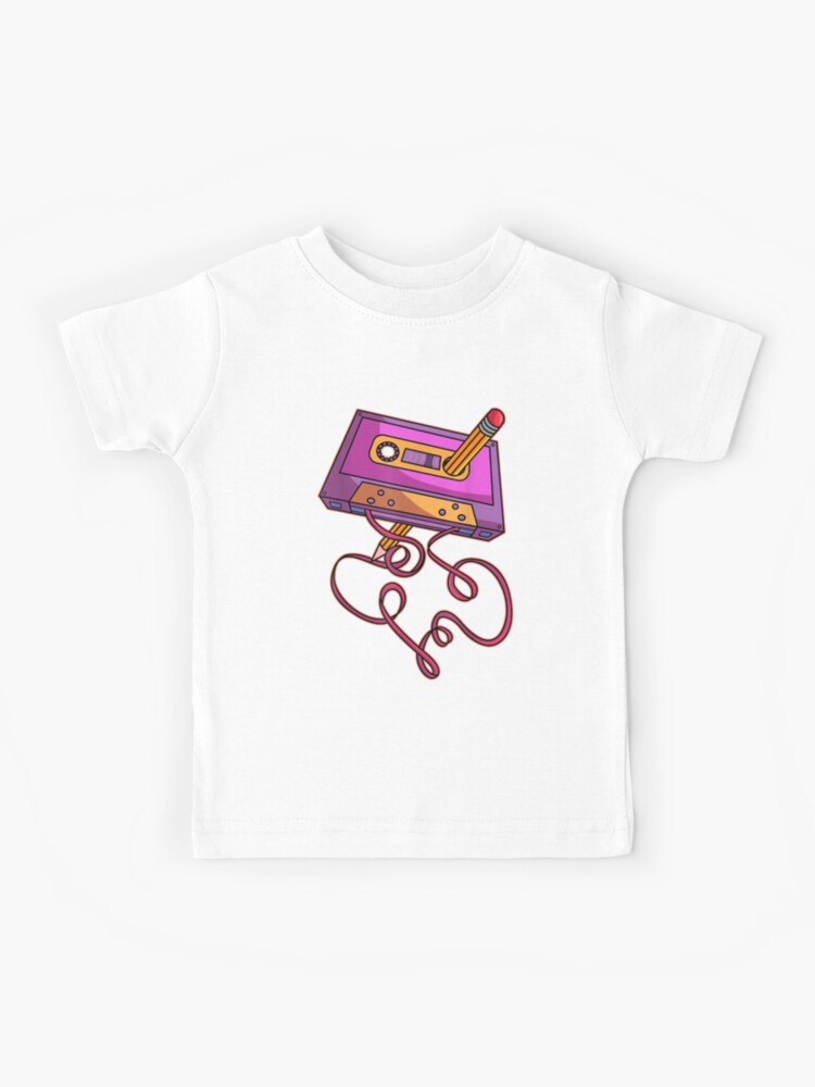 Tee-shirt enfant cassette 80s rétro