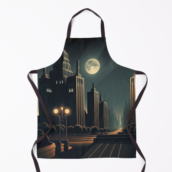 Item preview, Art Deco Style Cityscape designed and sold by TheArtfulAI.