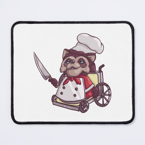 Item preview, Overcooked Wheelchair Raccoon Chef designed and sold by HyperCultes.