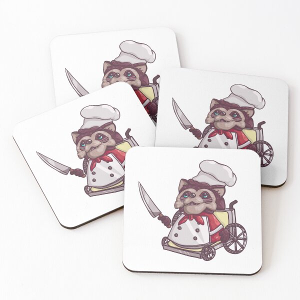 Item preview, Overcooked Wheelchair Raccoon Chef designed and sold by HyperCultes.