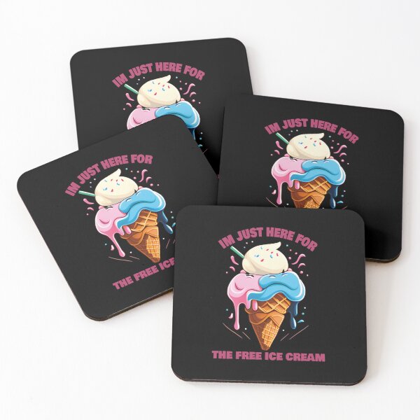 Item preview, I'm Just Here For The Free Ice Cream designed and sold by SugoiLynn.
