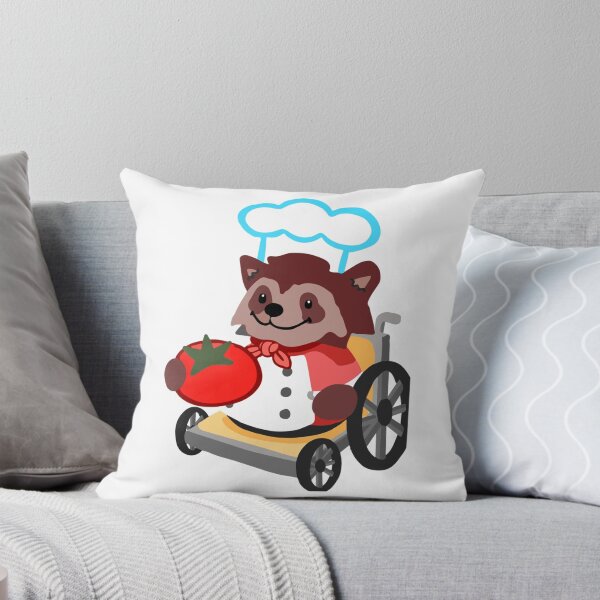 Vista previa del artículo con la obra «Chef de mapache en silla de ruedas recocido», diseñado y vendido por HyperCultes.
