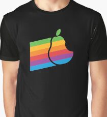 Pear Apple Parody Funny Retro Graphic T-Shirt