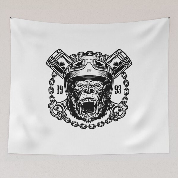 Item preview, Biker Monkey - Vintage designed and sold by Tyadernet.