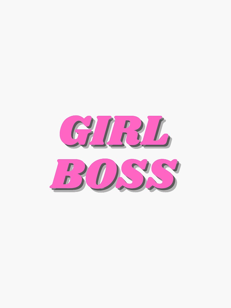 girl-boss-slang-sticker-pink-shadow-sticker-for-sale-by-cagslw