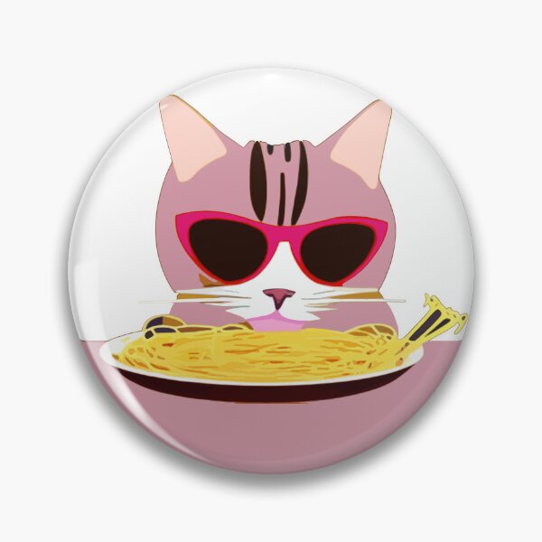 Item preview, CAT EATING SPAGHETTI WEARING SUNGLASSES designed and sold by Kodexstore.