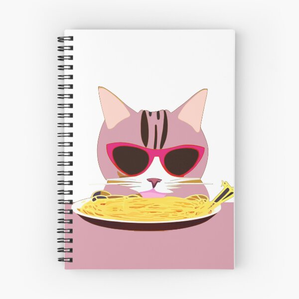 Item preview, CAT EATING SPAGHETTI WEARING SUNGLASSES designed and sold by Kodexstore.