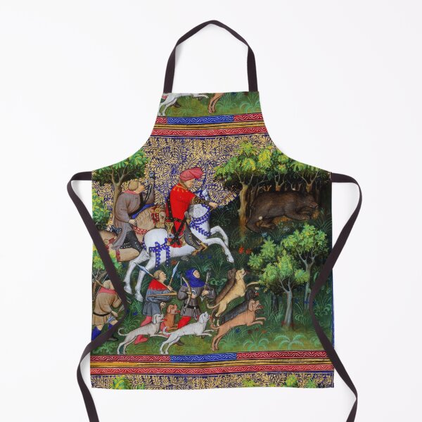 Item preview, BOOK OF HUNTING ,BEAR HUNT ON HORSEBACK WITH ARCHERS AND CROSSBOWMEN Medieval Miniature designed and sold by BulganLumini.