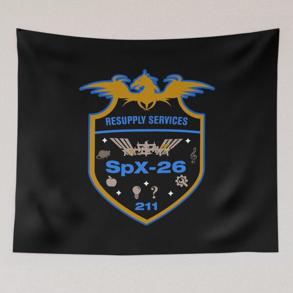 Item preview, SpaceX CRS-26 mission patch designed and sold by trendistudio.
