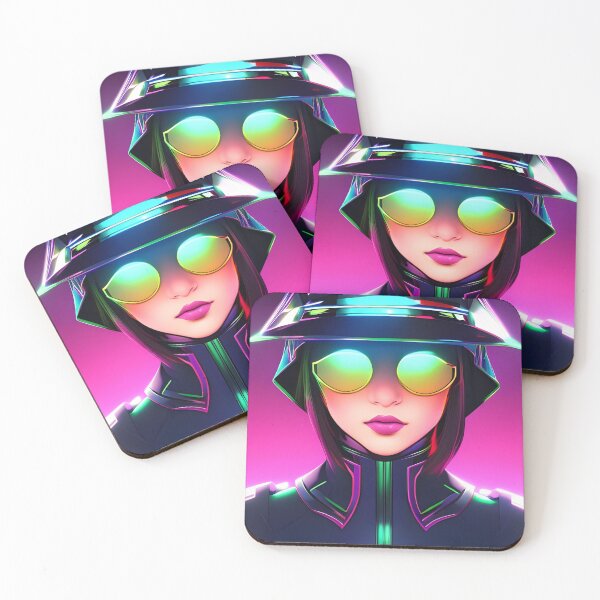 Item preview, The futuristic Fashionista - Neon Edition designed and sold by pixelated_echoes.