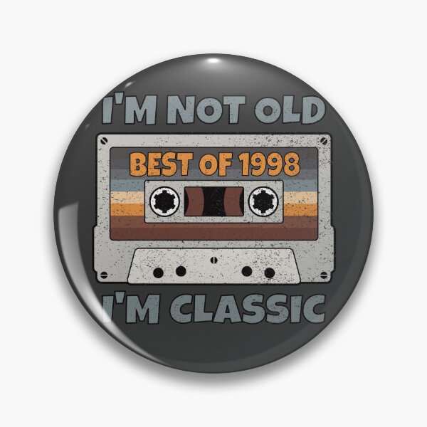 Item preview, I'M NOT OLD I'M CLASSIC BEST OF 1998 RETRO VINTAGE FUNNY DISTRESSED CASSETTE BIRTHDAY GIFT designed and sold by Kipcio.