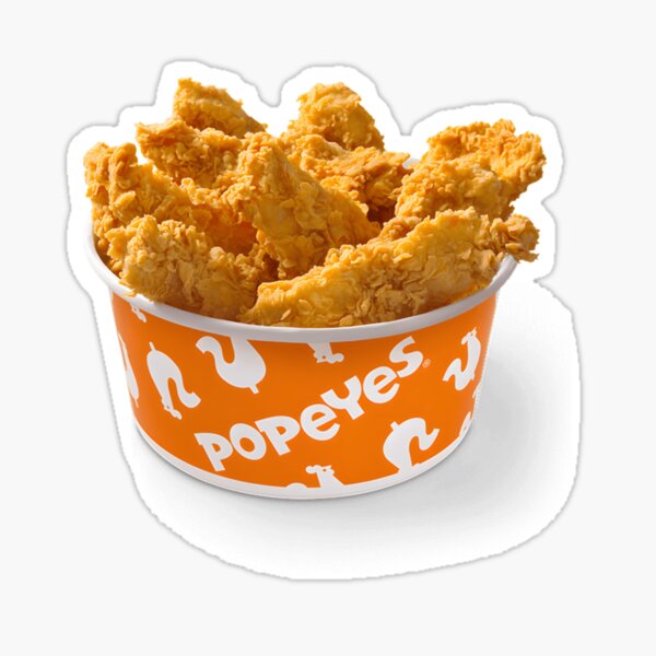 "Popeyes Chicken Bucket Classic 152" Sticker for Sale by FutureSpacel