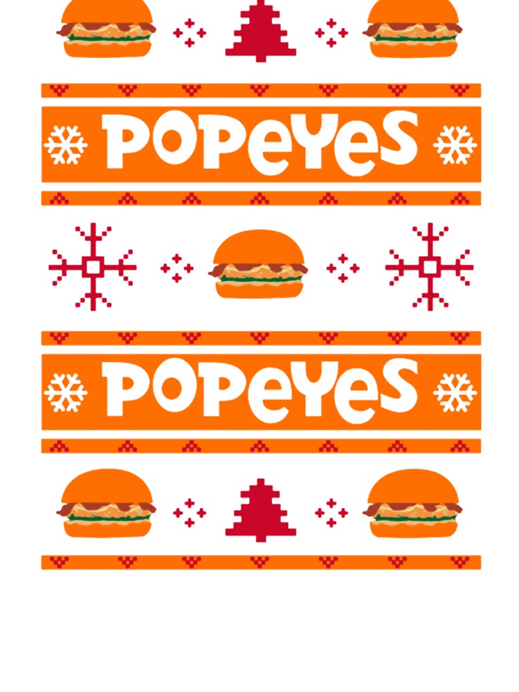 Popeyes Chicken Sandwich Funny Ugly Christmas Sweaters Cute Gift Zip Tote  Bag