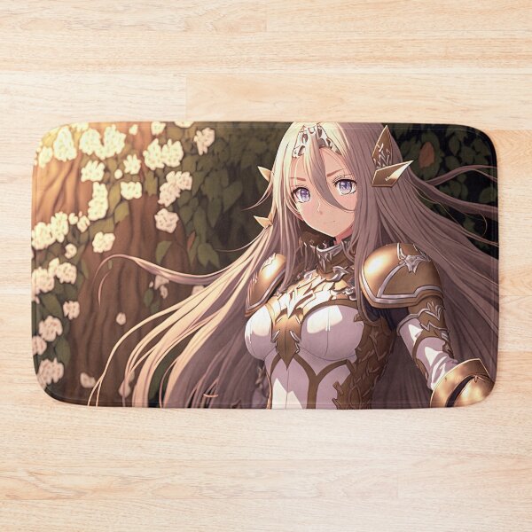 Item preview, "A Vision of Beauty and Bravery: A Portrait of a Fantasy Crusader Girl in Stunning White and Gold Plate Mail" designed and sold by PJGartui.